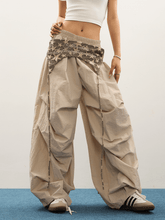 Detachable Skirt Flap Layered Wide - Leg Pants - COPPING THREADS - CT Select
